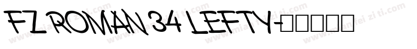 FZ ROMAN 34 LEFTY字体转换